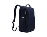 The Broughton Backpack: Navy Ballistic - White Embroidery