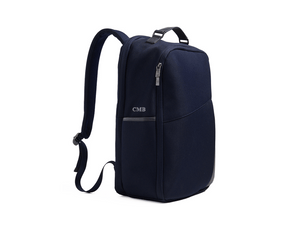The Broughton Backpack: Navy Ballistic - Slate Blue Embroidery