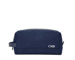 The Littler Dopp Kit: Navy Ballistic - White Embroidery