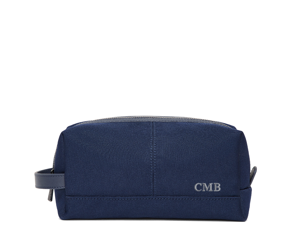 The Littler Dopp Kit: Navy Ballistic - Slate Blue Embroidery