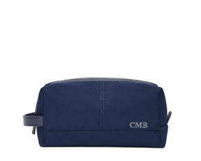 The Littler Dopp Kit: Navy Ballistic - Slate Blue Embroidery