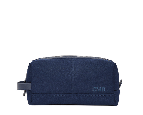 The Littler Dopp Kit: Navy Ballistic - Navy Embroidery