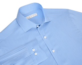 Men's Blue Button Up Dress Shirt
