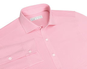 Men's Pink Dress Shirt - Swing Knit | Holderness & Bourne Men's Pink Dress Shirt - Swing Knit | Holderness & Bourne