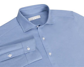 The Cullinane Shirt: Heathered Maidstone Blue