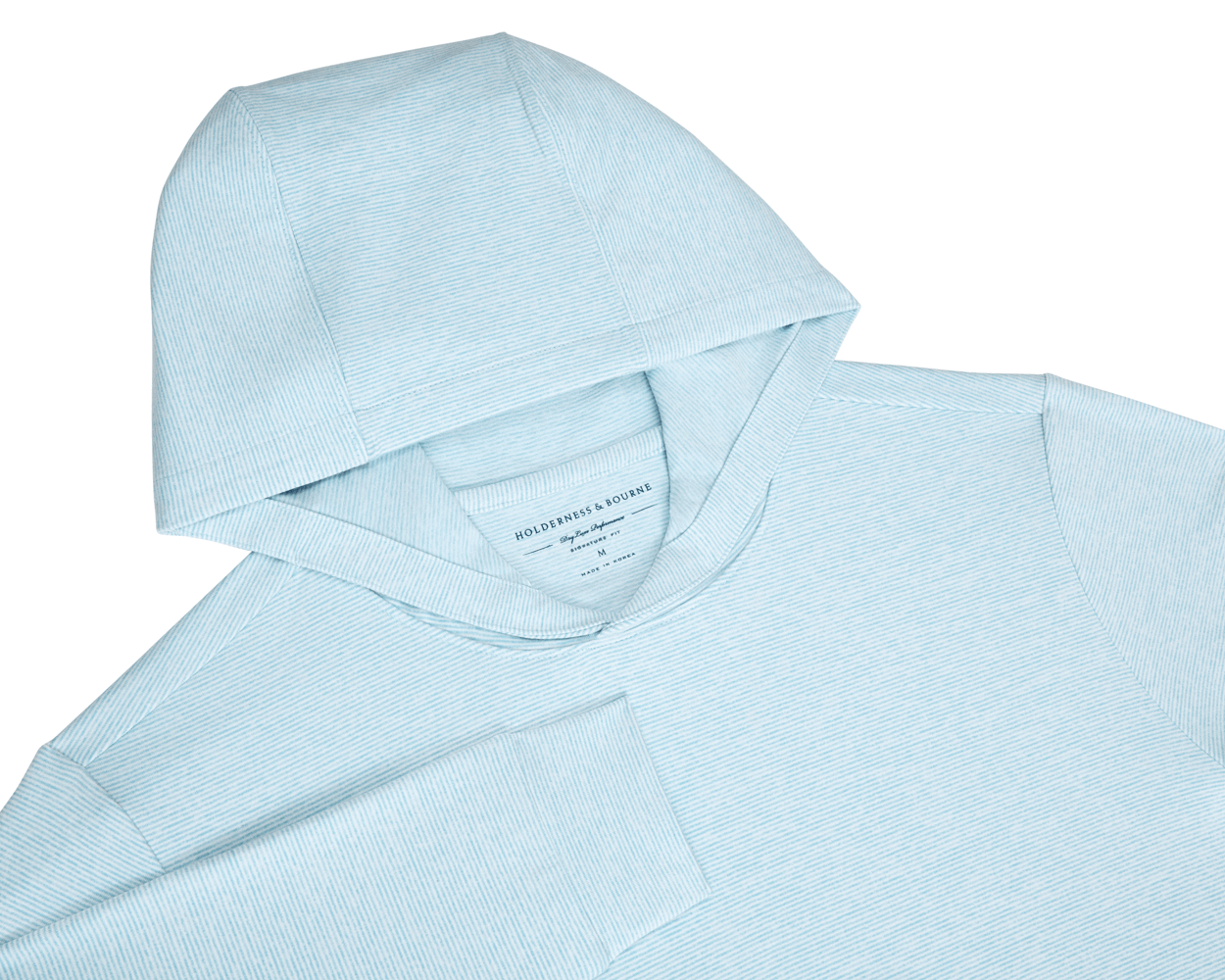 The Hamilton Hoodie: Heathered Harbor & White