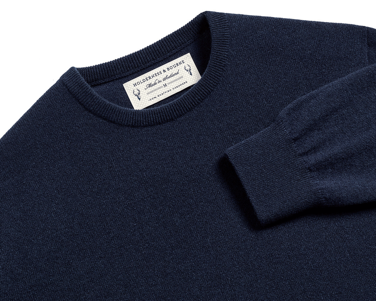 The Buckley Crewneck Sweater: Heathered Dark Navy