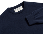 The Buckley Crewneck Sweater: Heathered Dark Navy