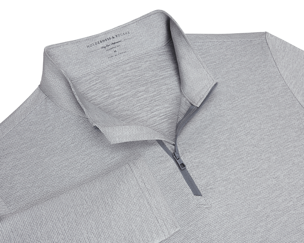 The Bell Quarter-Zip: Heathered Gray