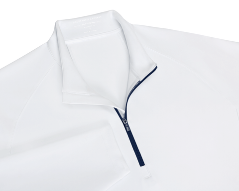 The Rodgers Quarter-Zip: White