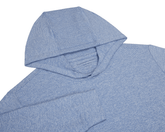 The Hamilton Hoodie: Heathered Maidstone Blue & White