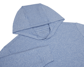 The Hamilton Hoodie: Heathered Maidstone Blue & White