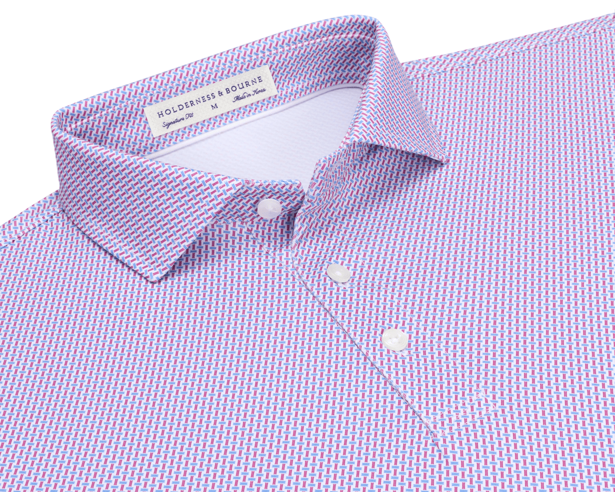 The Norman Shirt: Cabernet & Horizon Blue