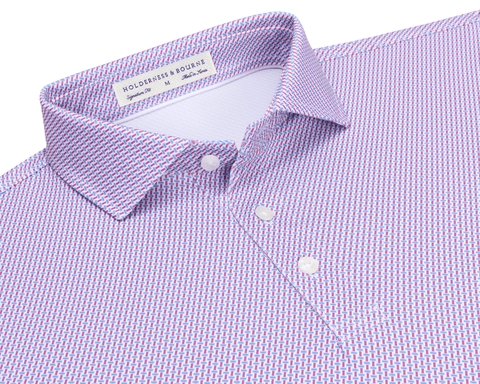 The Norman Shirt: Cabernet & Horizon Blue