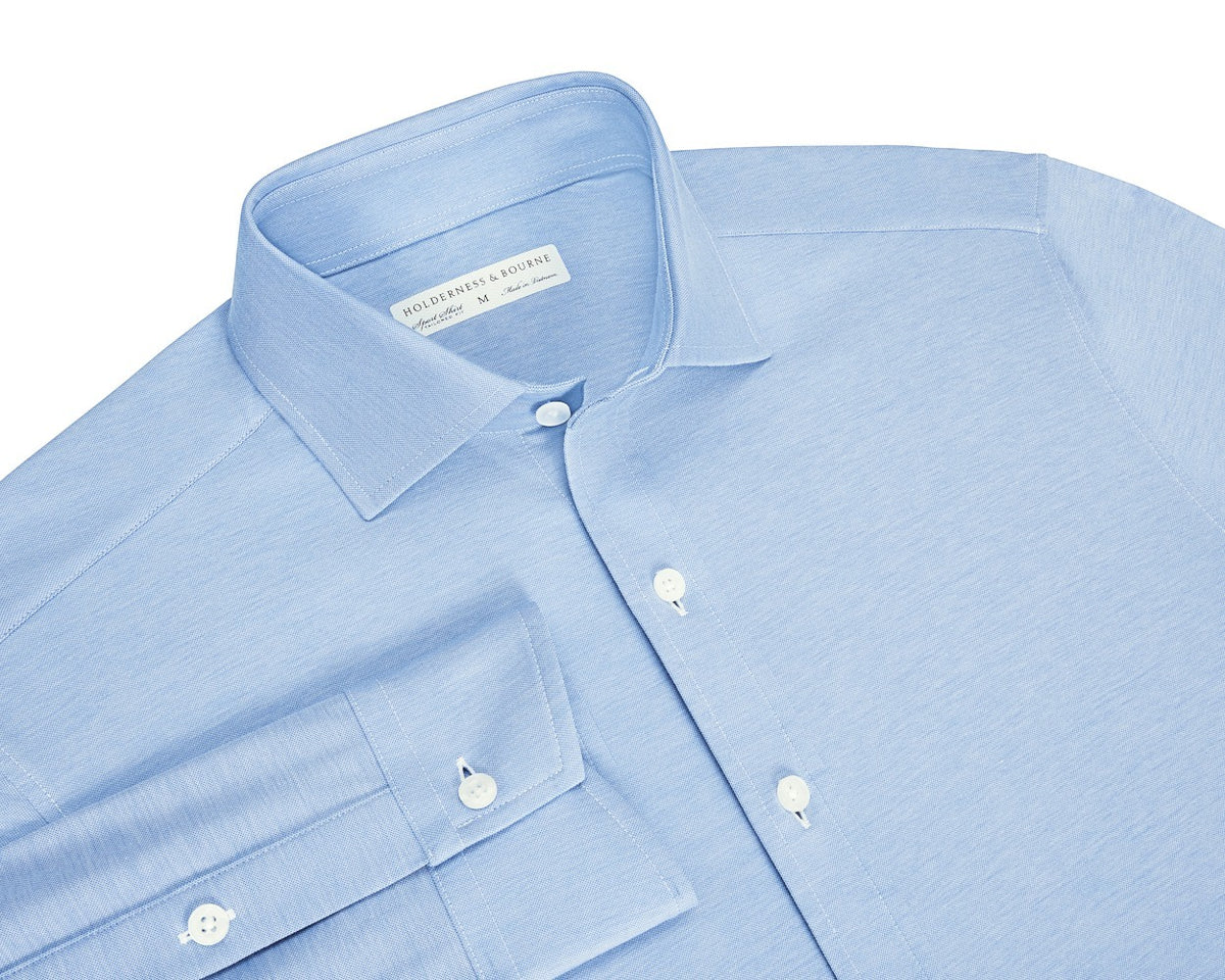 The Cullinane Shirt: Heathered Vista Blue Heathered Vista Blue / XL
