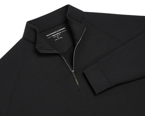 The Westland Quarter-Zip: Black