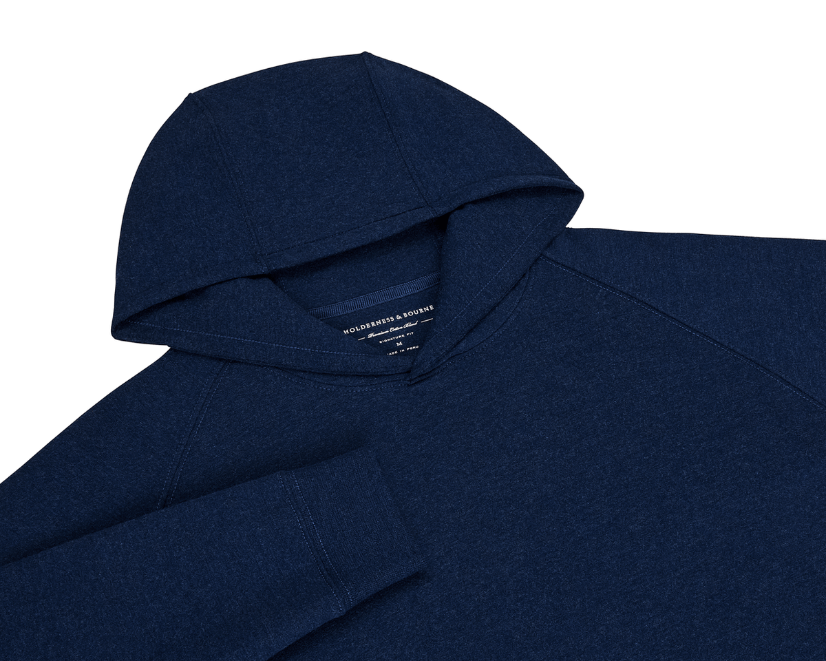 The Lawson Hoodie: Heathered Atlantic