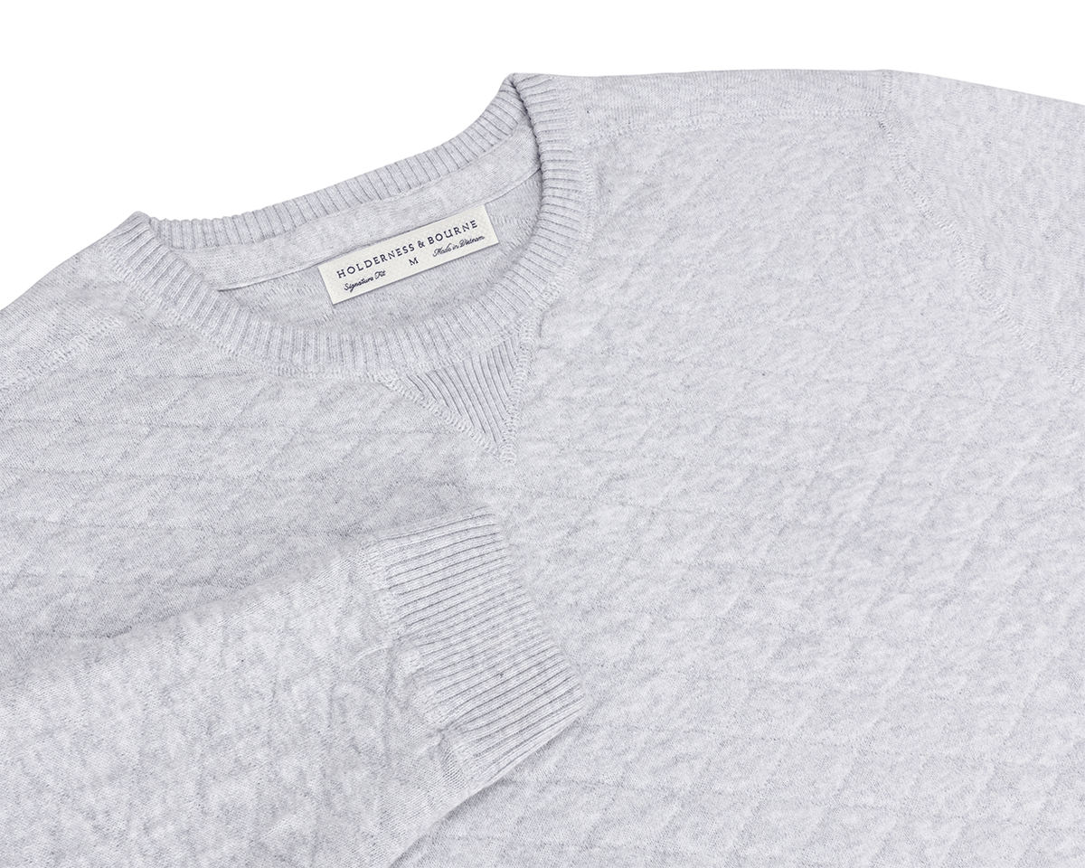 Men's Gray Pullover Sweater | Holderness & Bourne