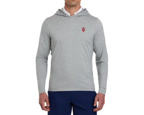 Indiana University Stowe Hoodie: Heathered Gray