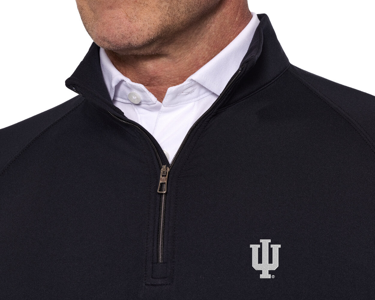 Indiana University Westland Quarter-Zip: Black