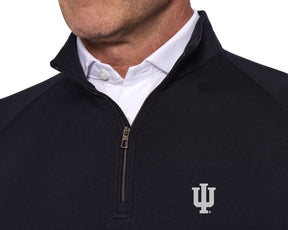 Indiana University Westland Quarter-Zip: Black