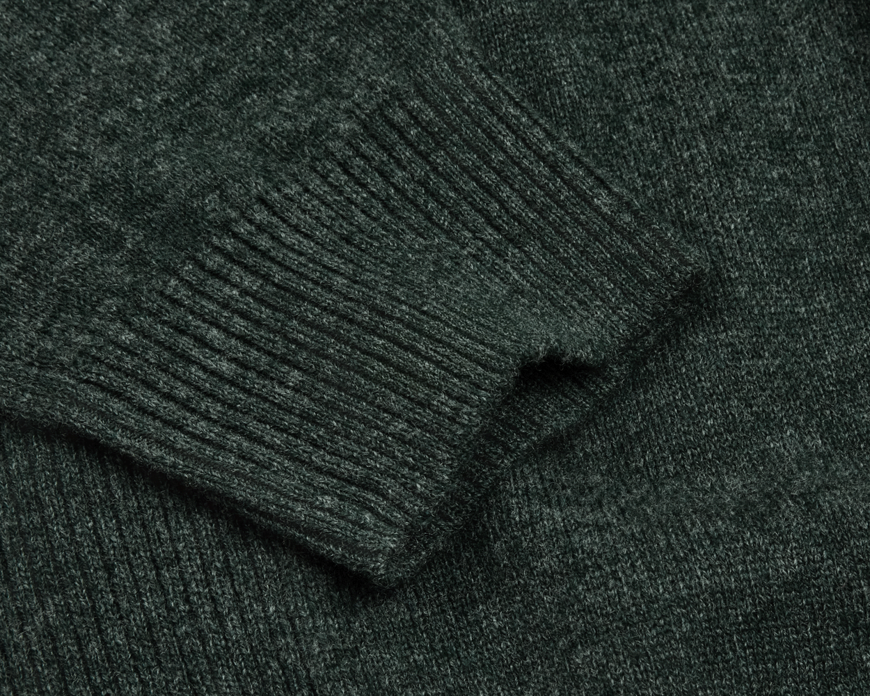 The Logan Hoodie Sweater: Heathered Ivy