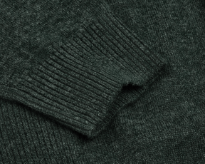 The Logan Hoodie Sweater: Heathered Ivy