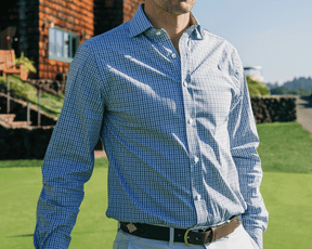 The Mendenhall Shirt: California Spruce & Navy