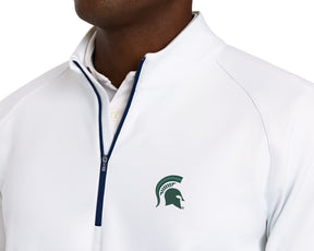 Michigan State University Rodgers Quarter-Zip: White