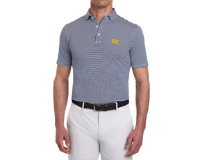 University of Michigan Maxwell Shirt: Navy & White