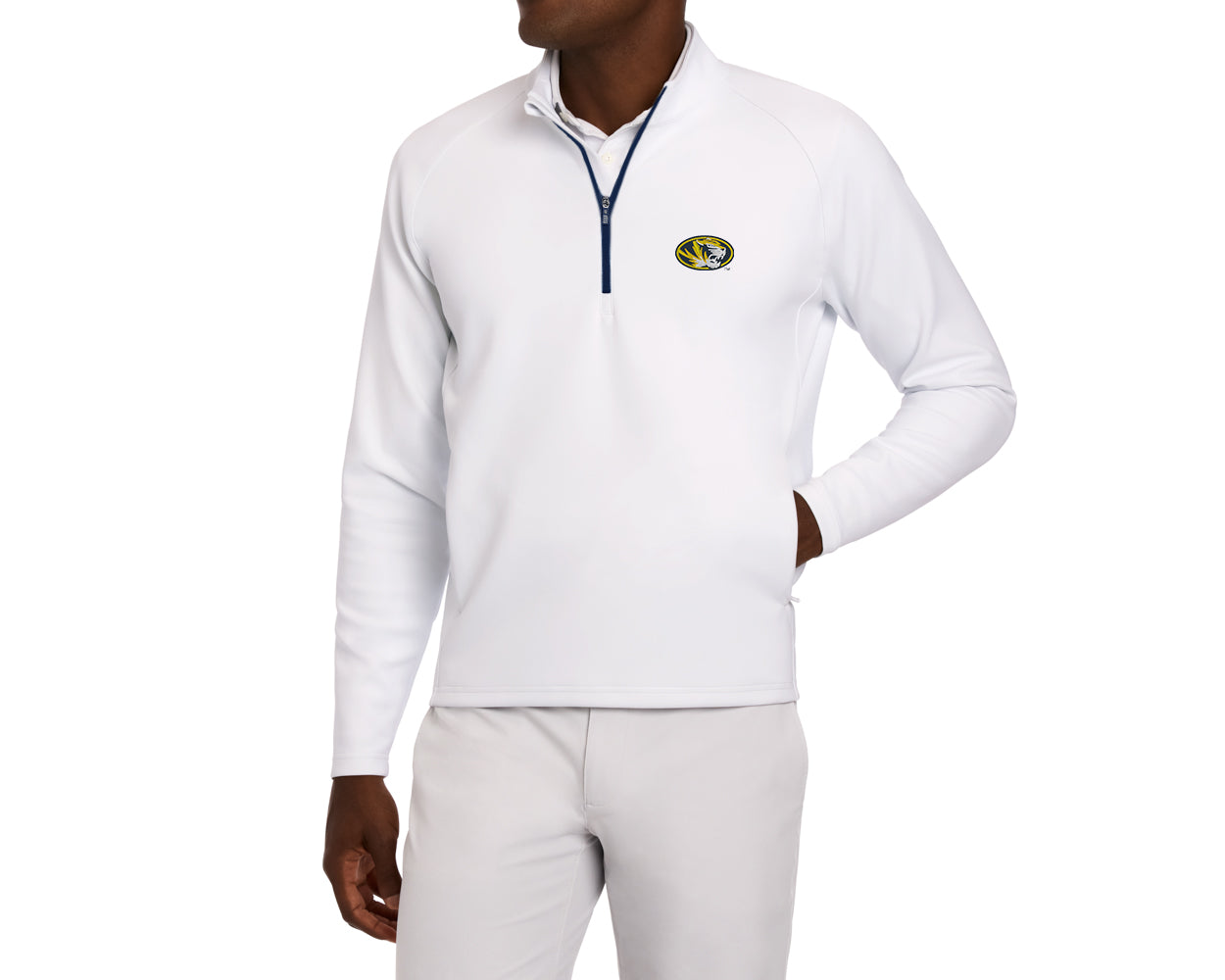 University of Missouri Rodgers Quarter-Zip: White