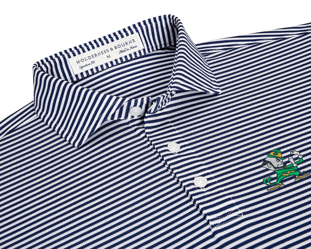 University of Notre Dame Maxwell Shirt: Navy & White