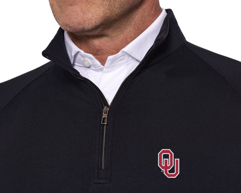 University of Oklahoma Westland Quarter-Zip: Black