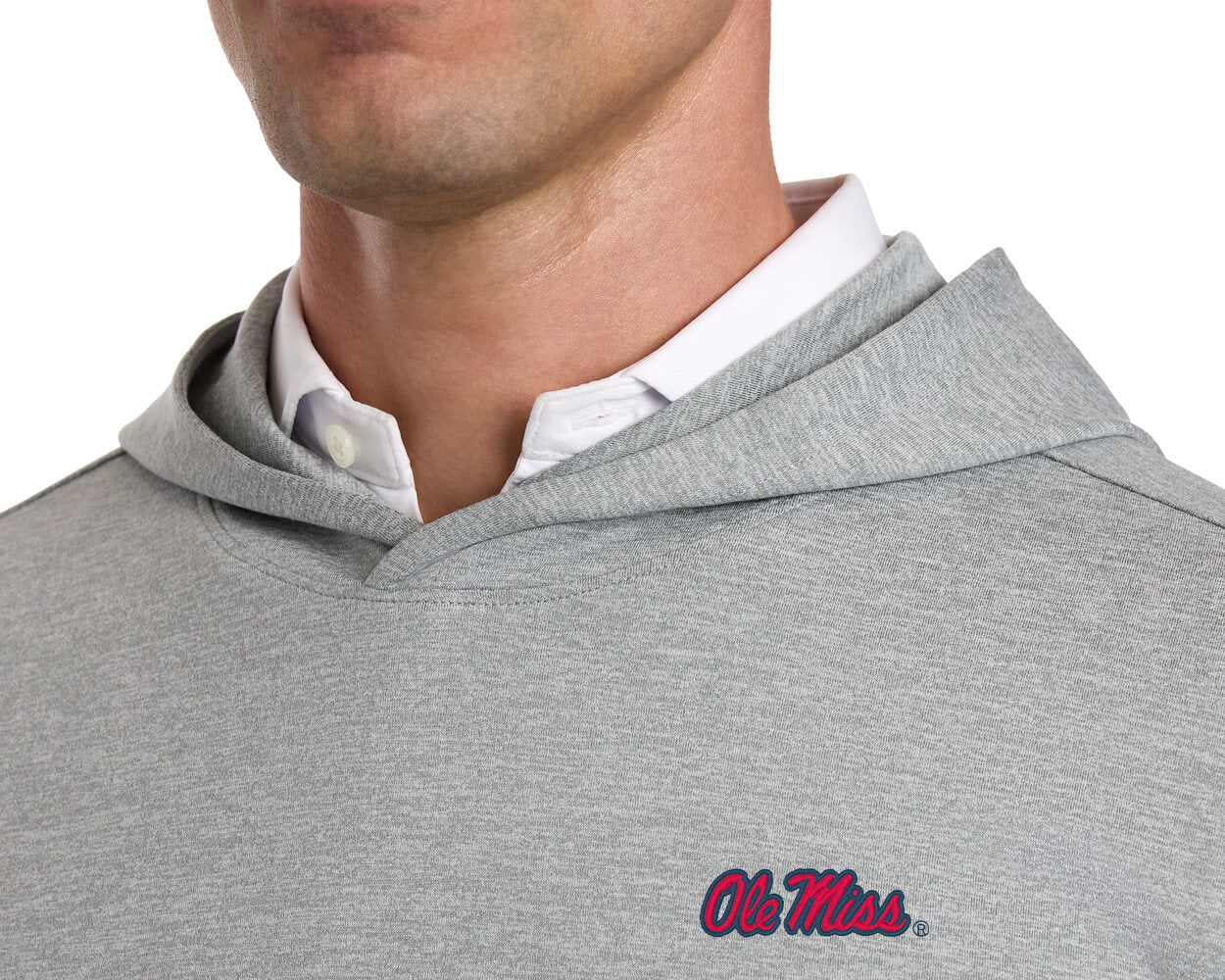University of Mississippi Stowe Hoodie: Heathered Gray