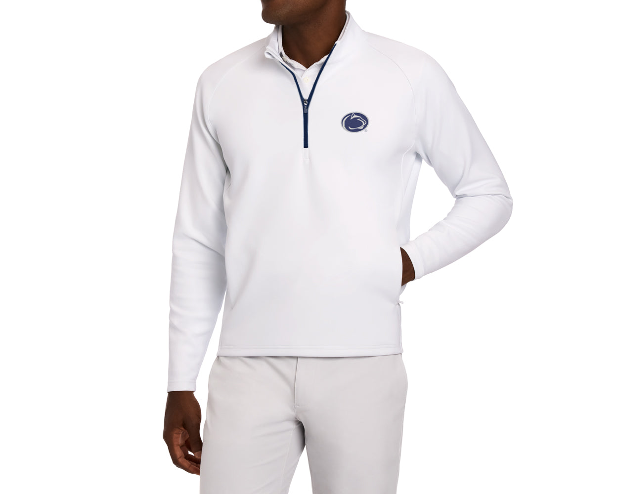 Penn State University Rodgers Quarter-Zip: White