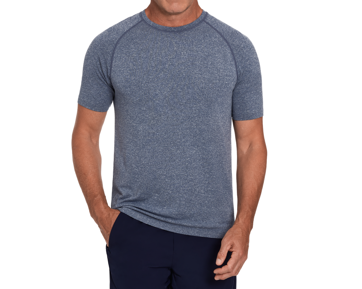 The Pickett Performance T-Shirt: Heathered Navy