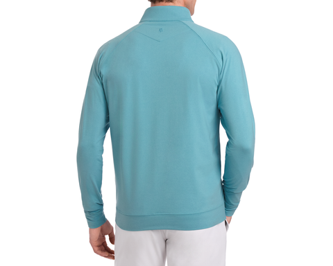 The Westland Quarter-Zip: Heathered Harbor