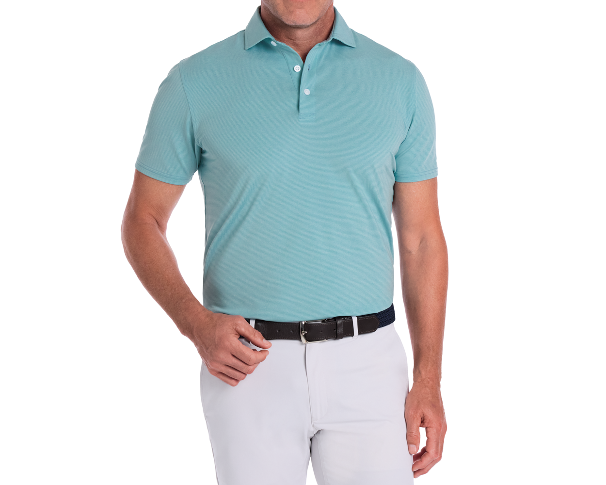 The Holland Shirt: Heathered Harbor