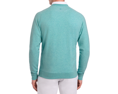 The Kennedy Crewneck: Heathered Harbor