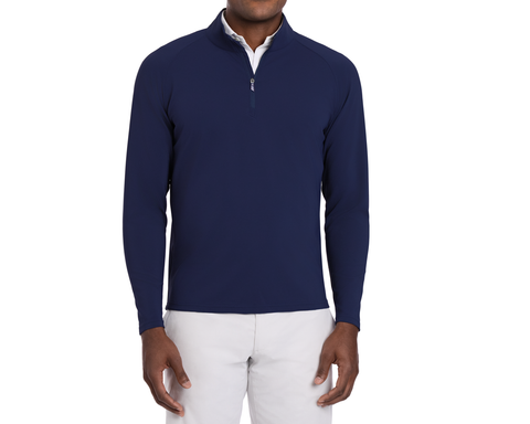 The Stuart Quarter-Zip: Navy