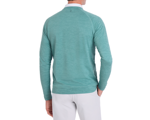 The Laidlay Crewneck: Heathered Harbor