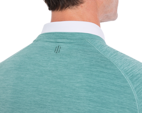 The Laidlay Crewneck: Heathered Harbor