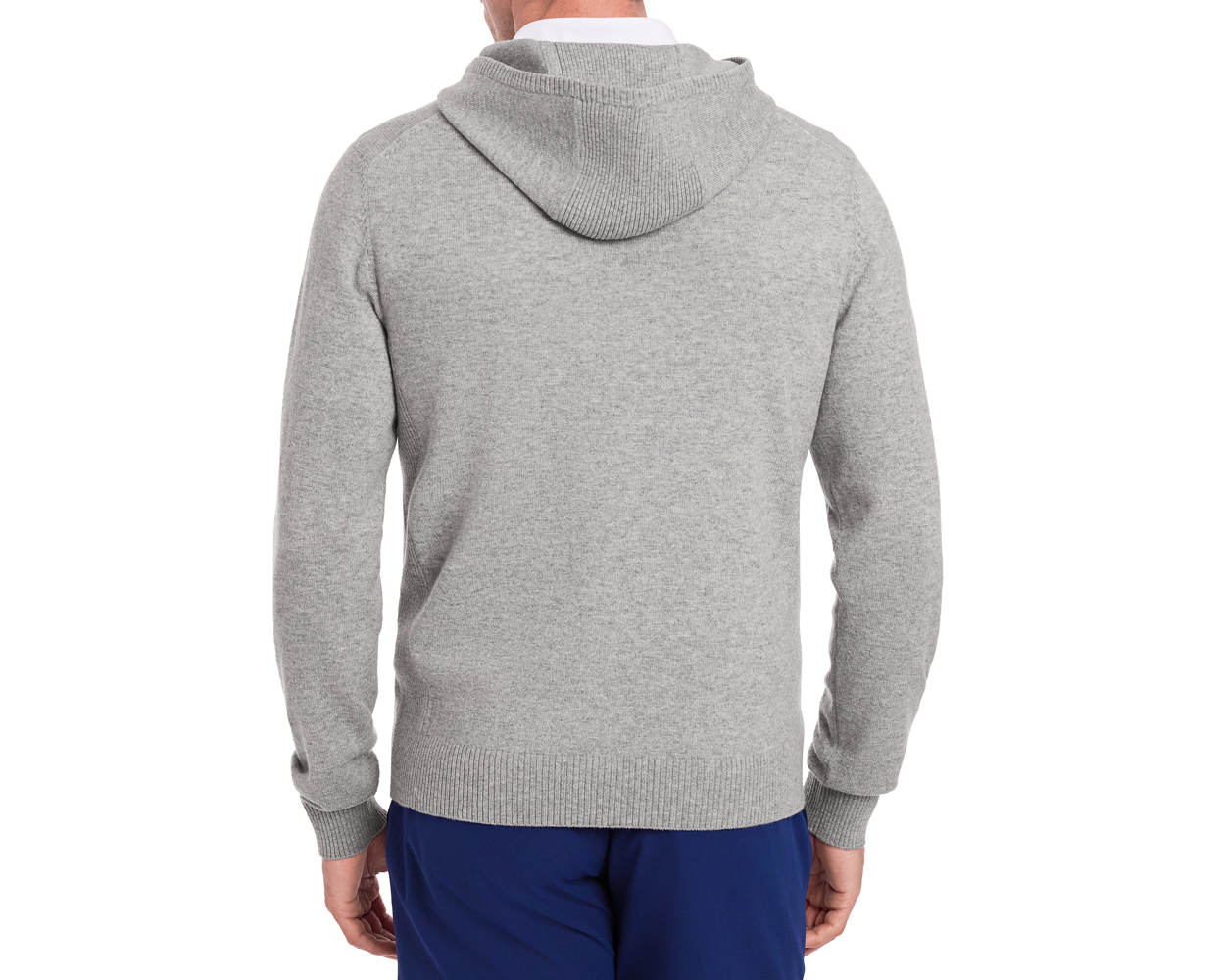 Men's Gray Wool Sweater Hoodie | Holderness & Bourne Men's Gray Wool Sweater Hoodie | Holderness & Bourne