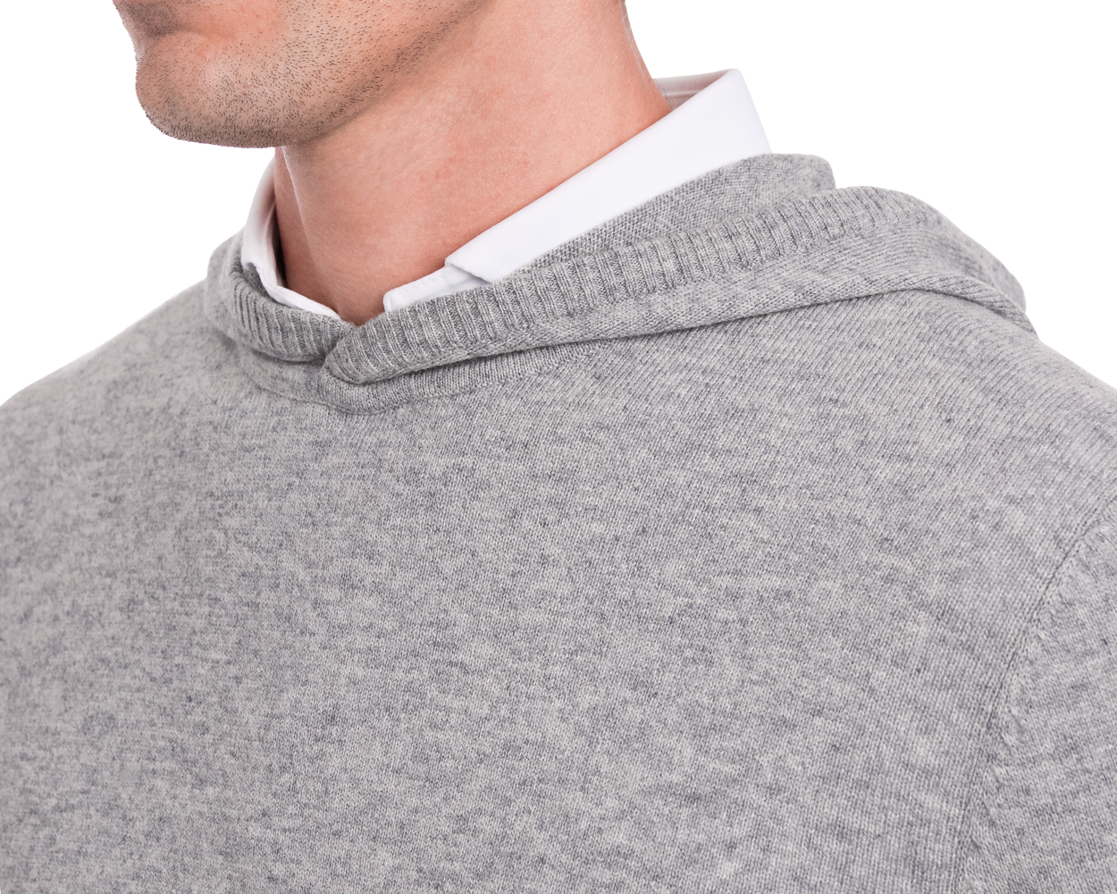 The Logan Hoodie Sweater: Heathered Gray