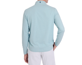 The Bell Quarter-Zip: Heathered Harbor