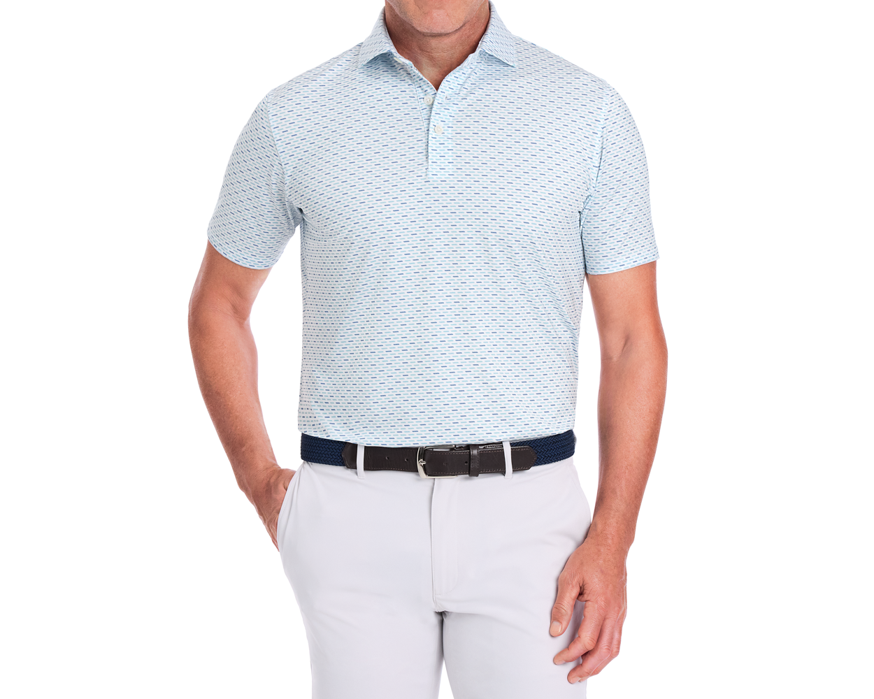 The James Shirt: Harbor & Maidstone Blue