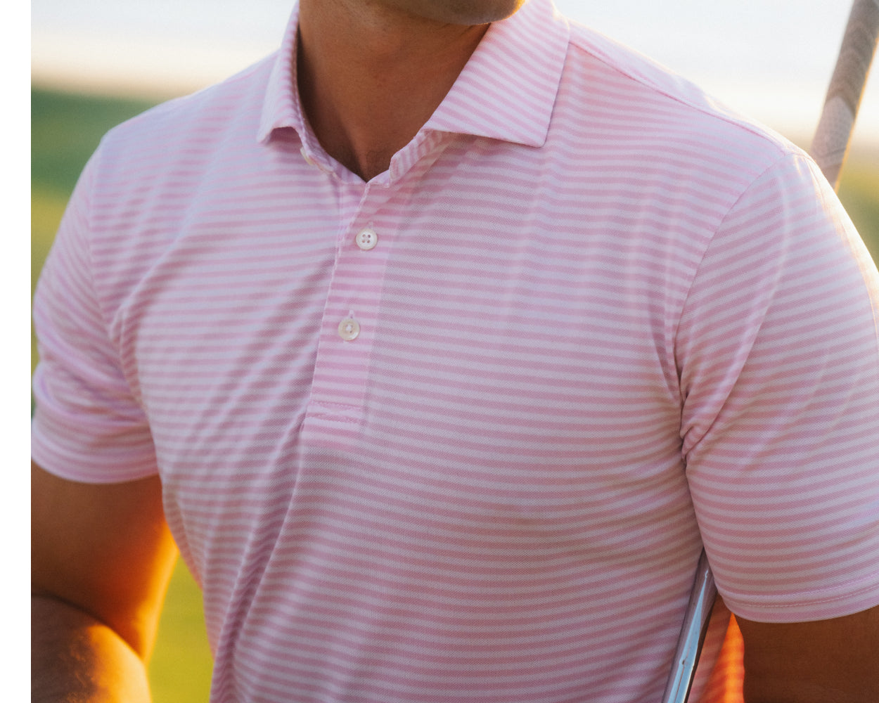 The Maxwell Shirt: Scotch Pink & White