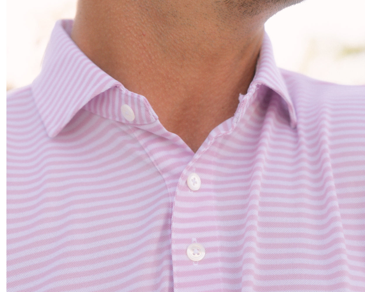 The Maxwell Shirt: Scotch Pink & White