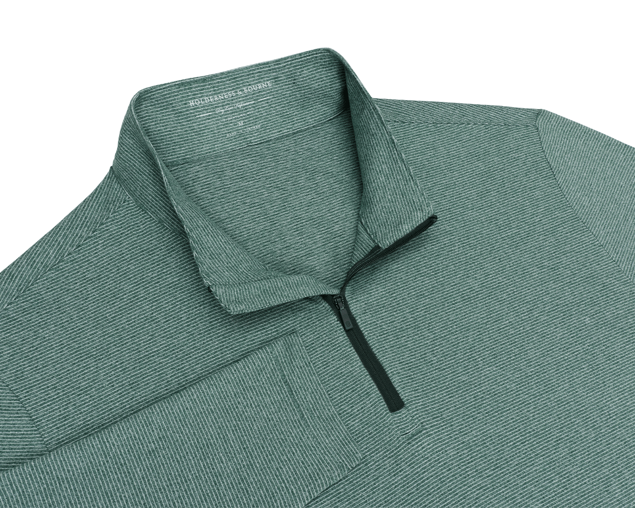 The Royce Quarter-Zip: Heathered California Spruce