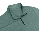 The Royce Quarter-Zip: Heathered California Spruce